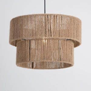 Generic Pendant Cryo 1 Light Beige Ceiling Lamp - 50 Watts LED, Machachah Lighting