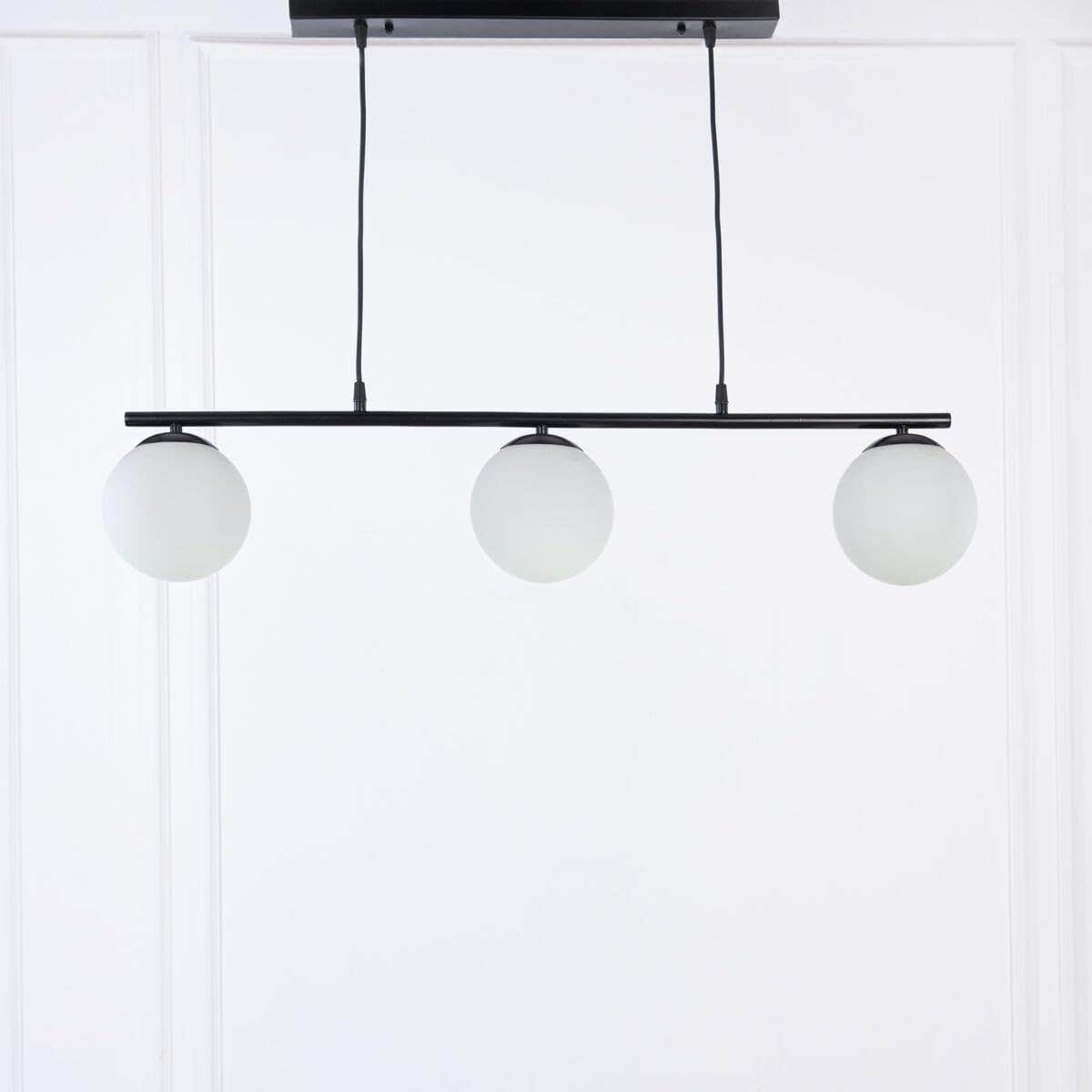 Mishkah Lighting Retro Black Metal Ceiling Lamp - Elegant Semi Flush Mount