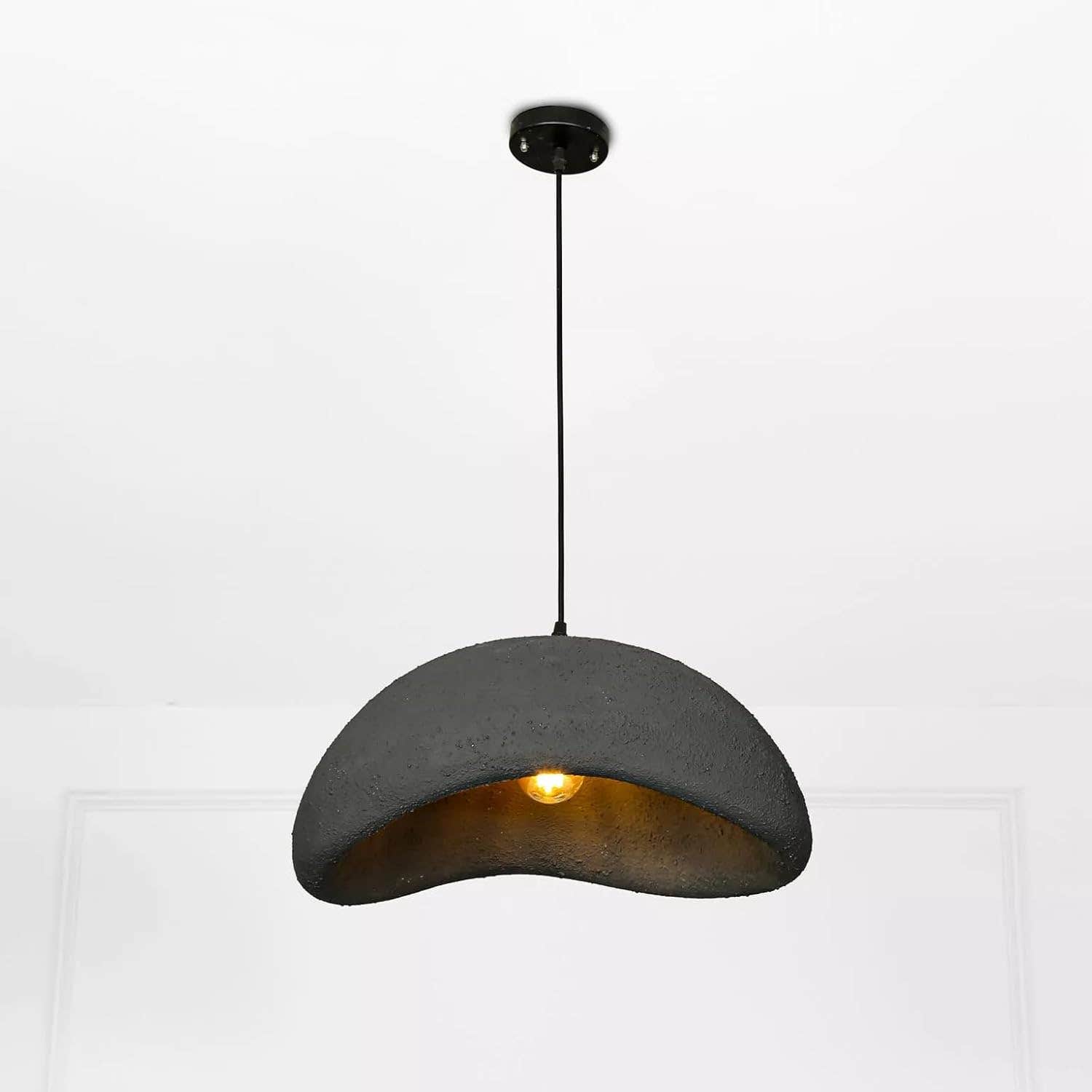 Modern Fiberglass Hanging Ceiling Light 20cm - Mishkah Lighting - Warm White/Yellow - Plastic - Generic Brand