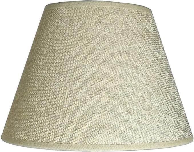 Mushkah Lighting 12" Beige Solid Cylinder Table Lamp
