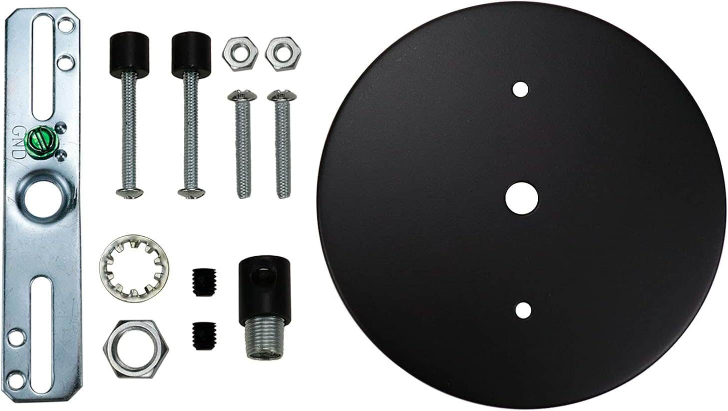 Savagrow Black Iron Ceiling Canopy Kit 130x25mm - Pendant Light Accessories