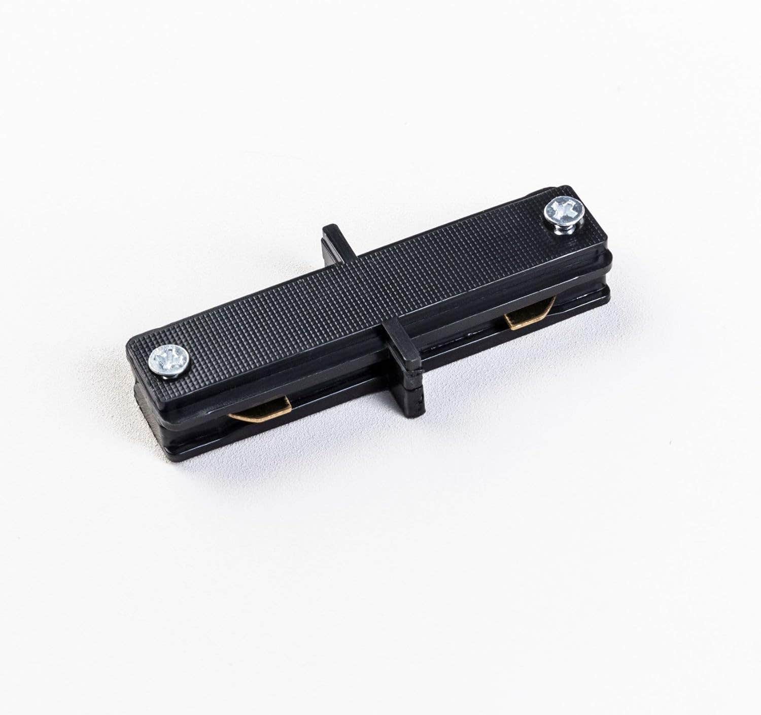 Modern Black Track Connector for Lighting Systems - Mishkah Lighting
