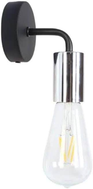RAISEN Wall Lamp Black and Silver