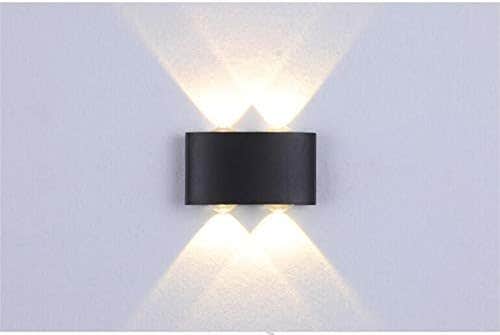 2019 Up Down LED Wall, Stair Light Lamp Fixture. Sconces (Black Body, Warm White, 2 Pieces, 4W)