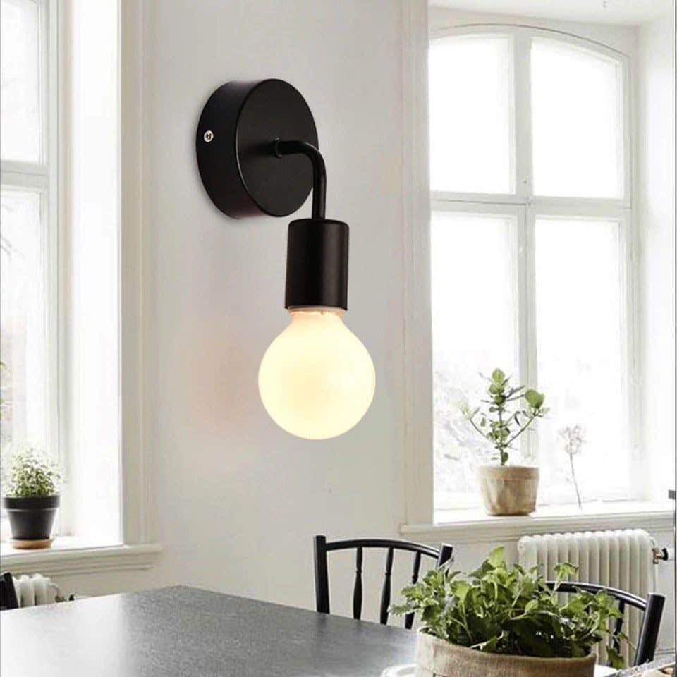 Modern Black Wall Candelabra Sconce by Mishkah Lighting