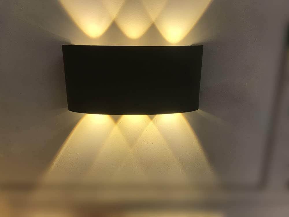 Enterprises LED Waterproof Up and Down Wall Lighting with 6 LED Lamp Beads - Warm White Light