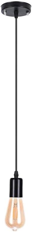 Modern Black Metal Flush Mount Ceiling Lamp - Dimmable - 6x70cm