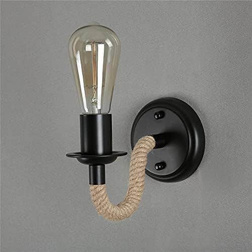 American Country Rope Wall Sconce - Retro LED Indoor Lamp, Loft Lighting
