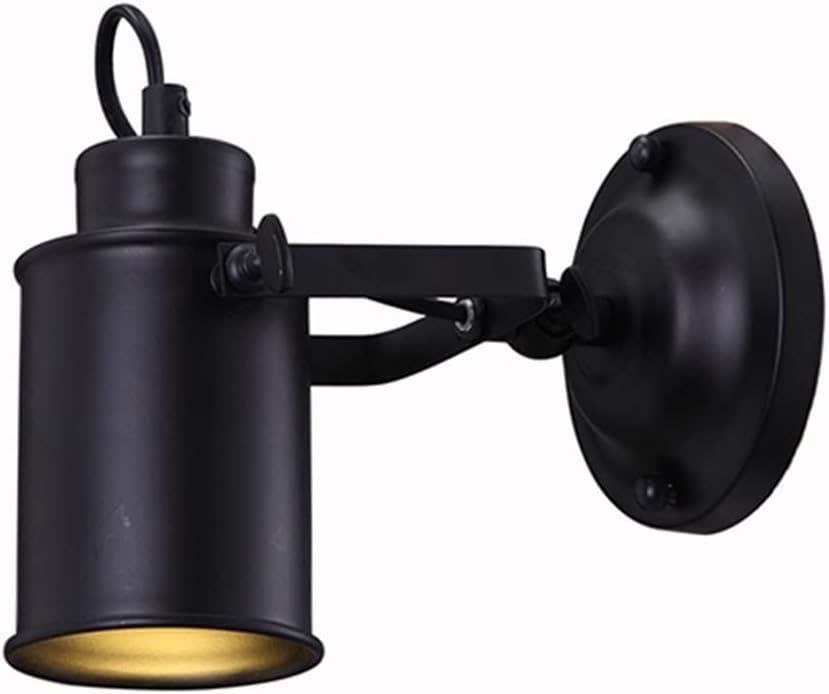 TEAYOC Retro Vintage Wall Lamp with Chain Switch - Aluminum & Metal - Outdoor/Indoor Lighting