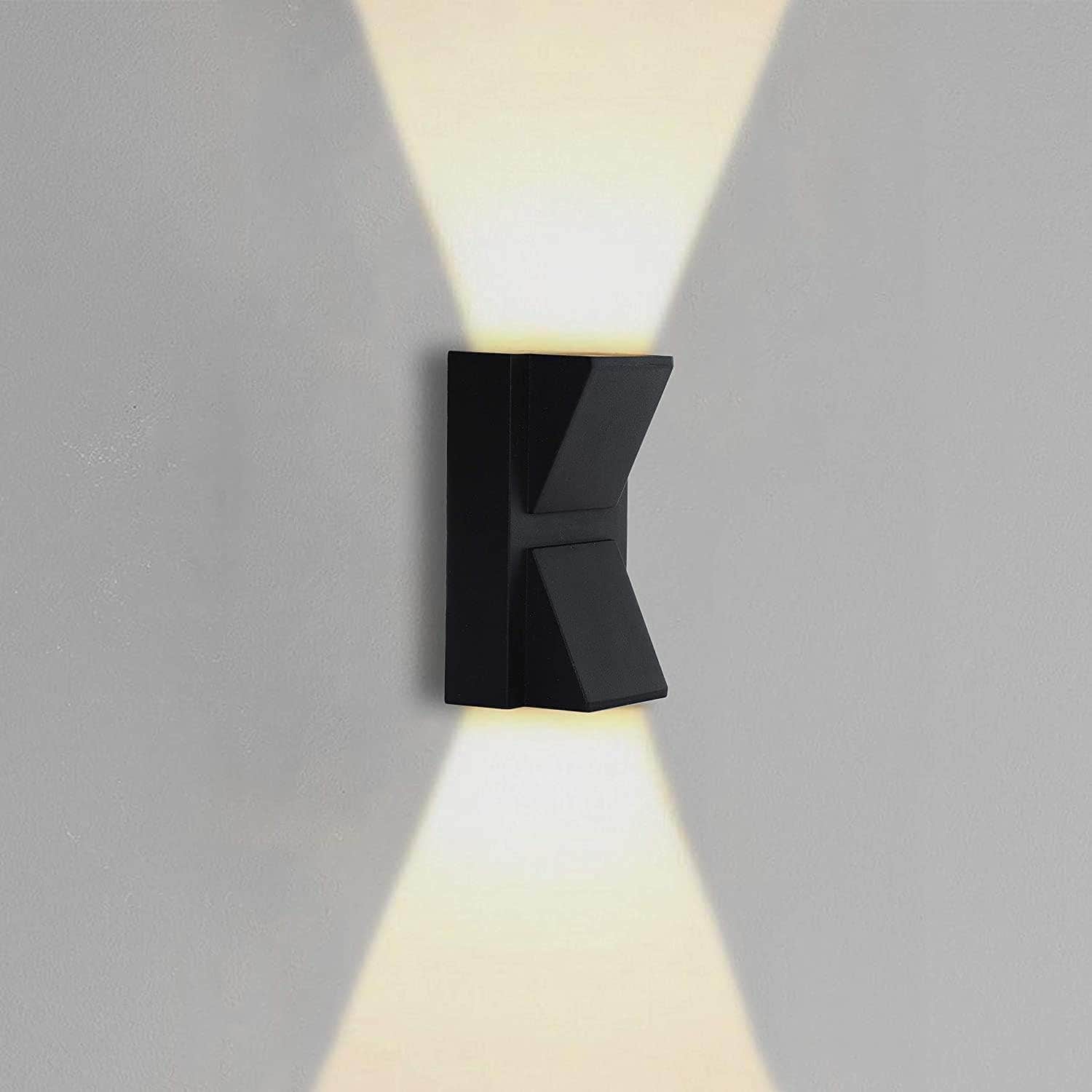ESS EMM IP65 6W Outdoor Up Down Wall Light, Warm White, Modern Design
