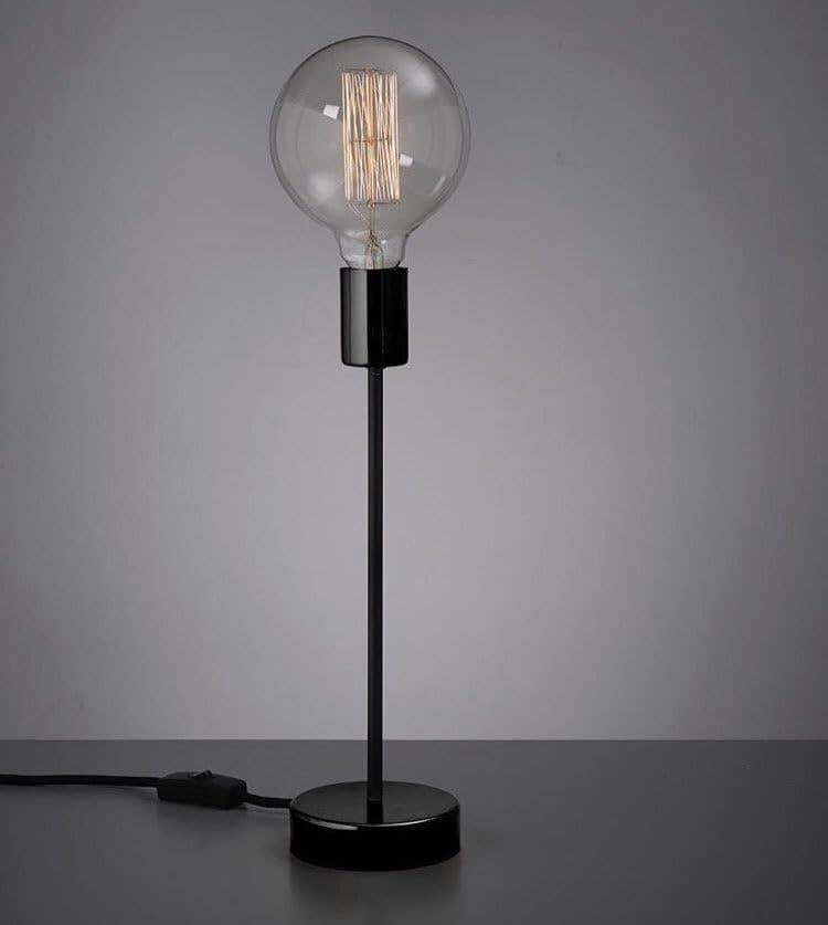 Meshkah Lighting Simple Table Lamp - Matte Finish, E27 Bulb Base, 10x10x10 cm, 200g