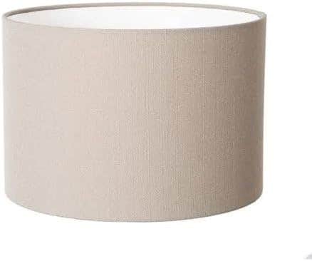 Mishkah Lighting Cylindrical Linen Lampshade in Light Beige