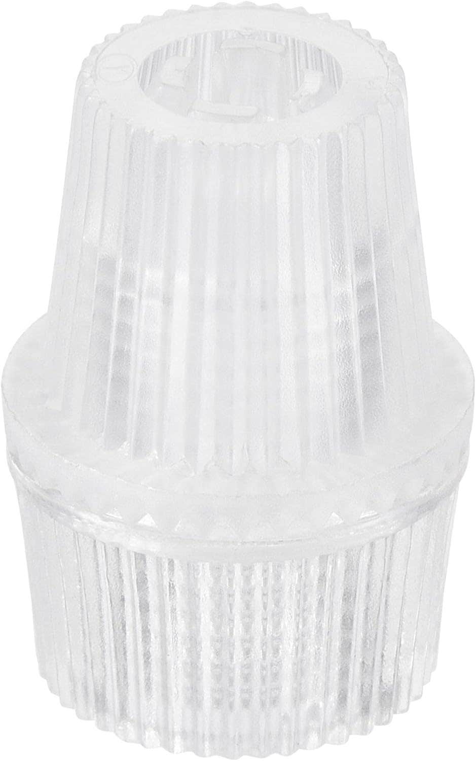 uxcell Cable Glands 60Pcs Clear Plastic Strain Relief Cord Connector Grips