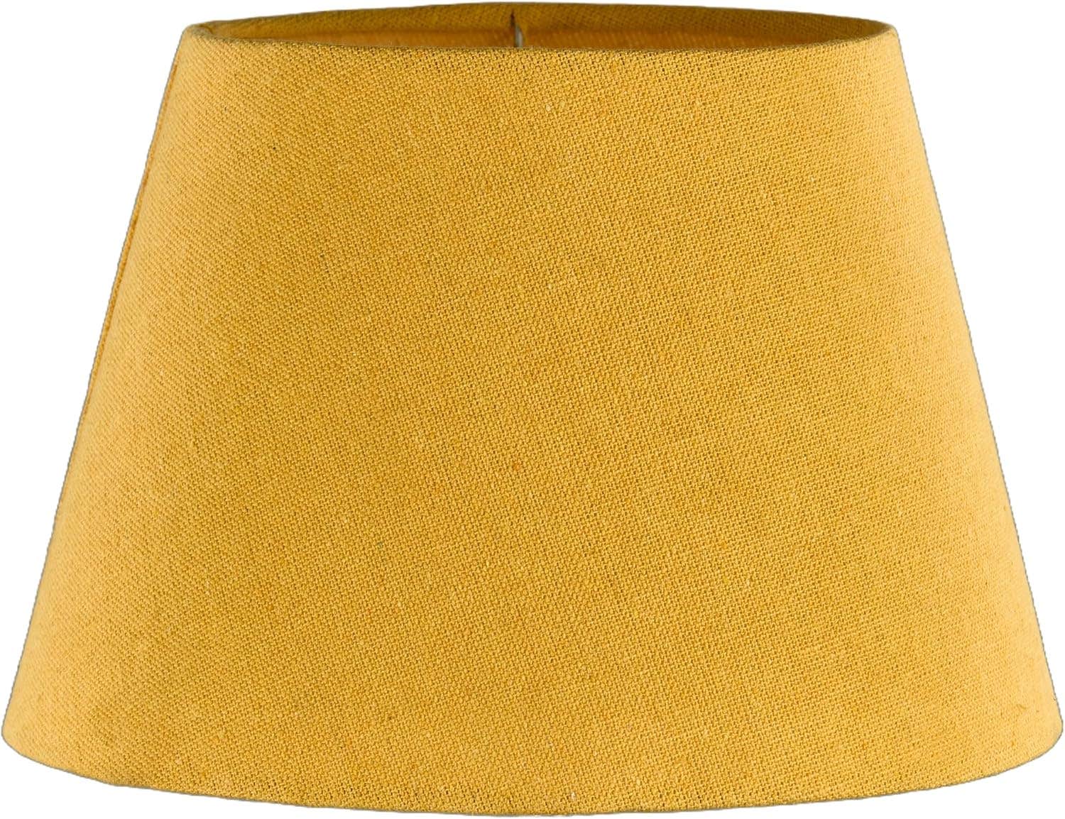 Modern Yellow Canvas Lampshade - Elegant Design | Mishkah Lighting