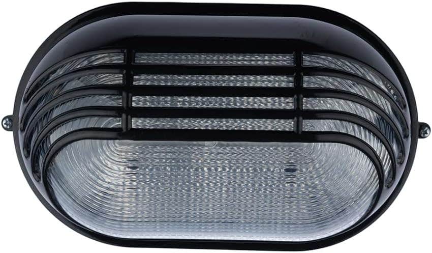 Mishkah Lighting Sofia Black Outdoor Ceiling Light - Surface Mount, E27, Hardwired