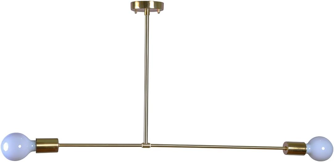 Golden Mylar Pendant Light Fixture - Modern Elegant Design