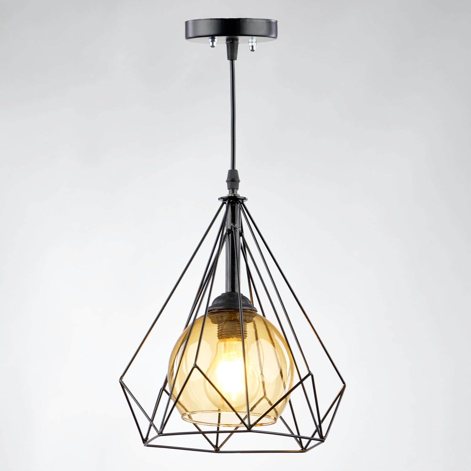Mishkah Lighting Black Wall Sconce, E27 Bulb, Mounting Hardware