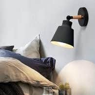 Generic Alloy Steel Wall Lamp 20x15cm - Black, Flush Mount - Mishkah Lighting