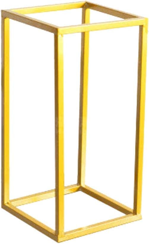 Gold Metal Wedding Vase Column Stand - Geometric Design - Durable Iron Art - Party Centerpiece