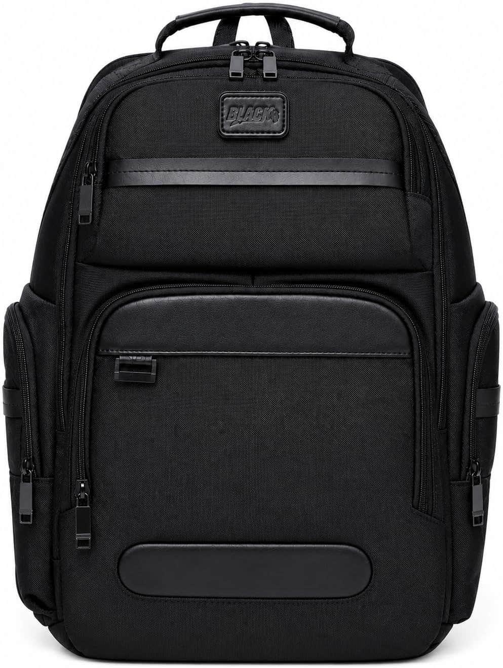 Heavy-Duty Waterproof Laptop Backpack, Black, Multi-Pocket, 47x35x19 cm