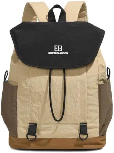Generic Nylon Backpack for Men and Women, 37 × 25 × 14 cm, Multi-Pocket Design