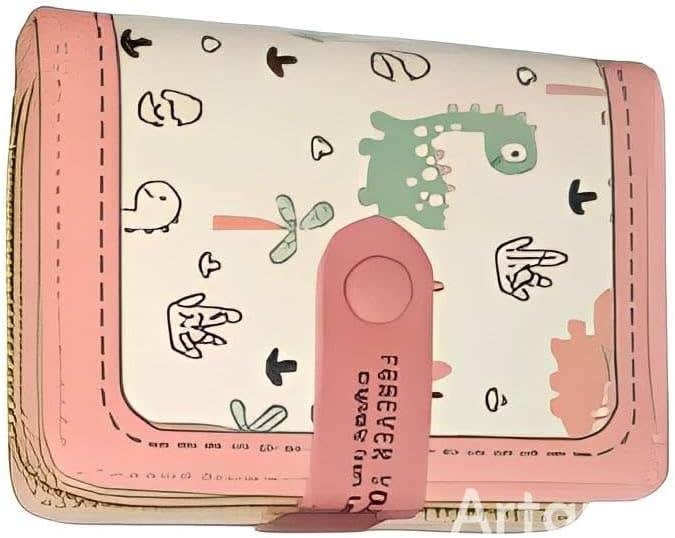 Women's Pink Large Capacity Wallet with Card Slots and Coin Purse