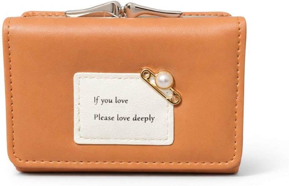 Women's Trifold PU Leather Wallet with Card Holder and Coin Compartment - Stylish and Functional
