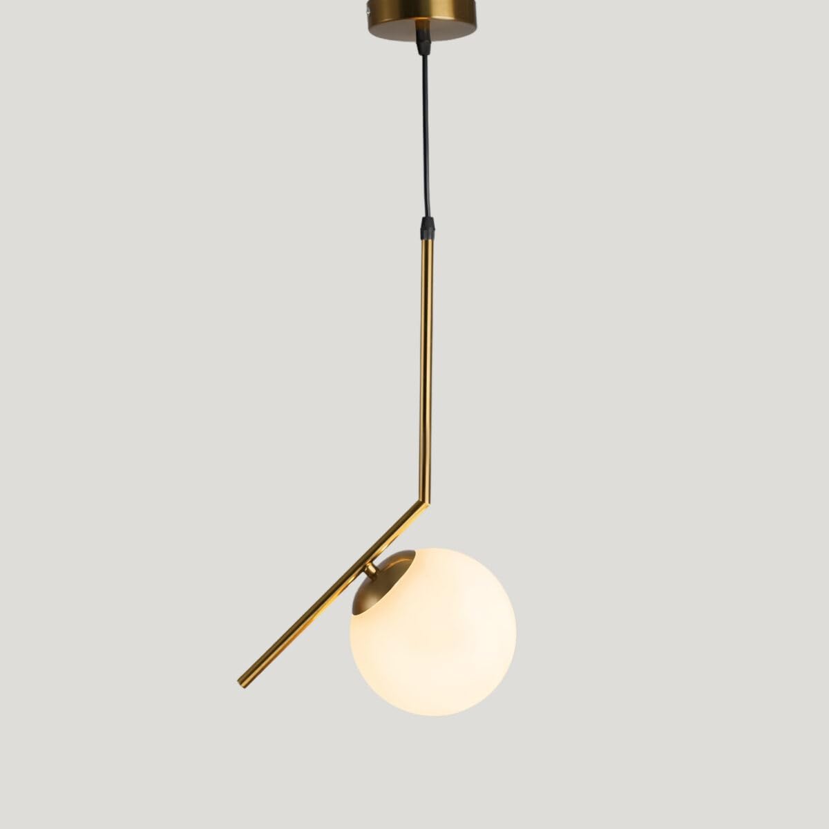 Generic Gold Plastic Chandelier Light Fixture - Semi Flush Mount - Modern Style