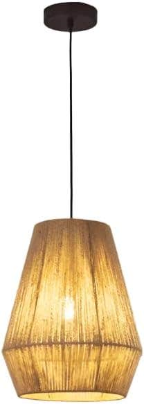 Mushkah Lighting Rustic Woven Hanging Lamp