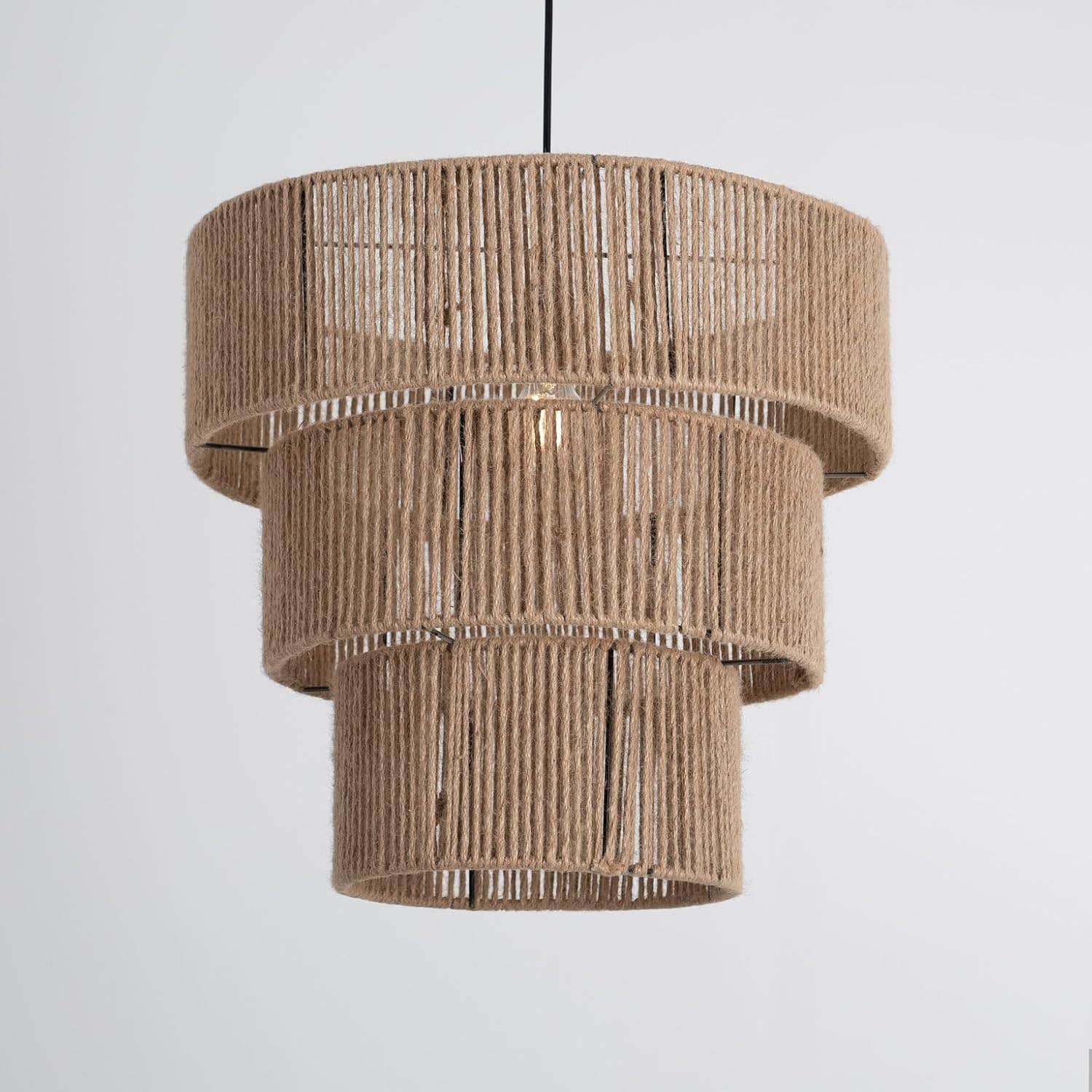 Generic Beige Pendant Light Fixture - Mishkah Lighting - Plastic - 1 Light