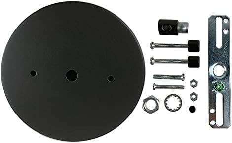 1/8 Ceiling Lighting Modern Steel Canopy Kit Light Fixture Cover Plate with Hardware for Chained Pendant Lighting Fixtures