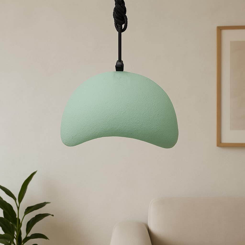 Modern Mint Green Fiber Glass Decorative Pendant Lamp - Mishkah Lighting