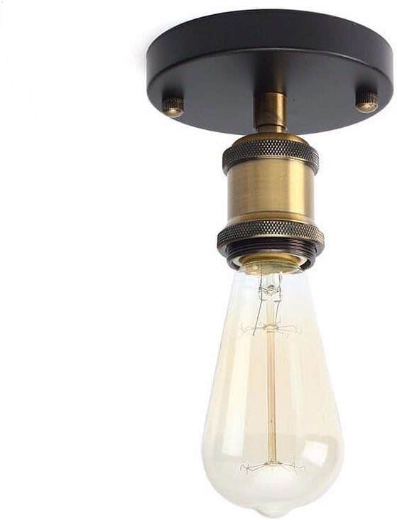 Antique Brass Finish Ceiling Lamp by Mushkah Lighting
