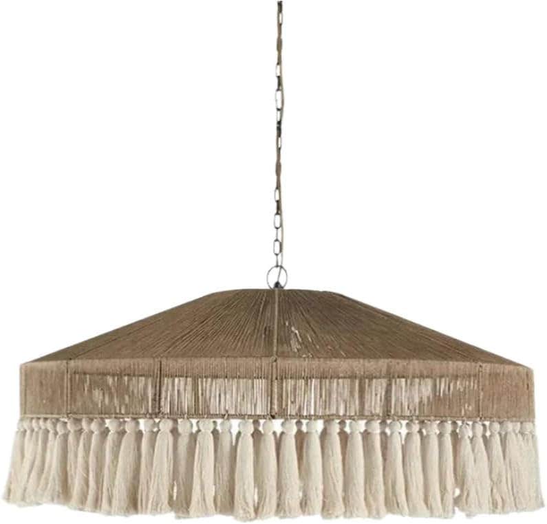 Bohemian Tassel Hanging Lamp by Mushkah Lighting