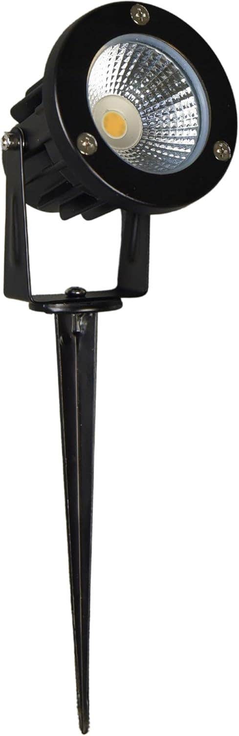 Alameer Black Polyester Garden Spotlight - Weather Resistant Spot, Wall or Ground Mount