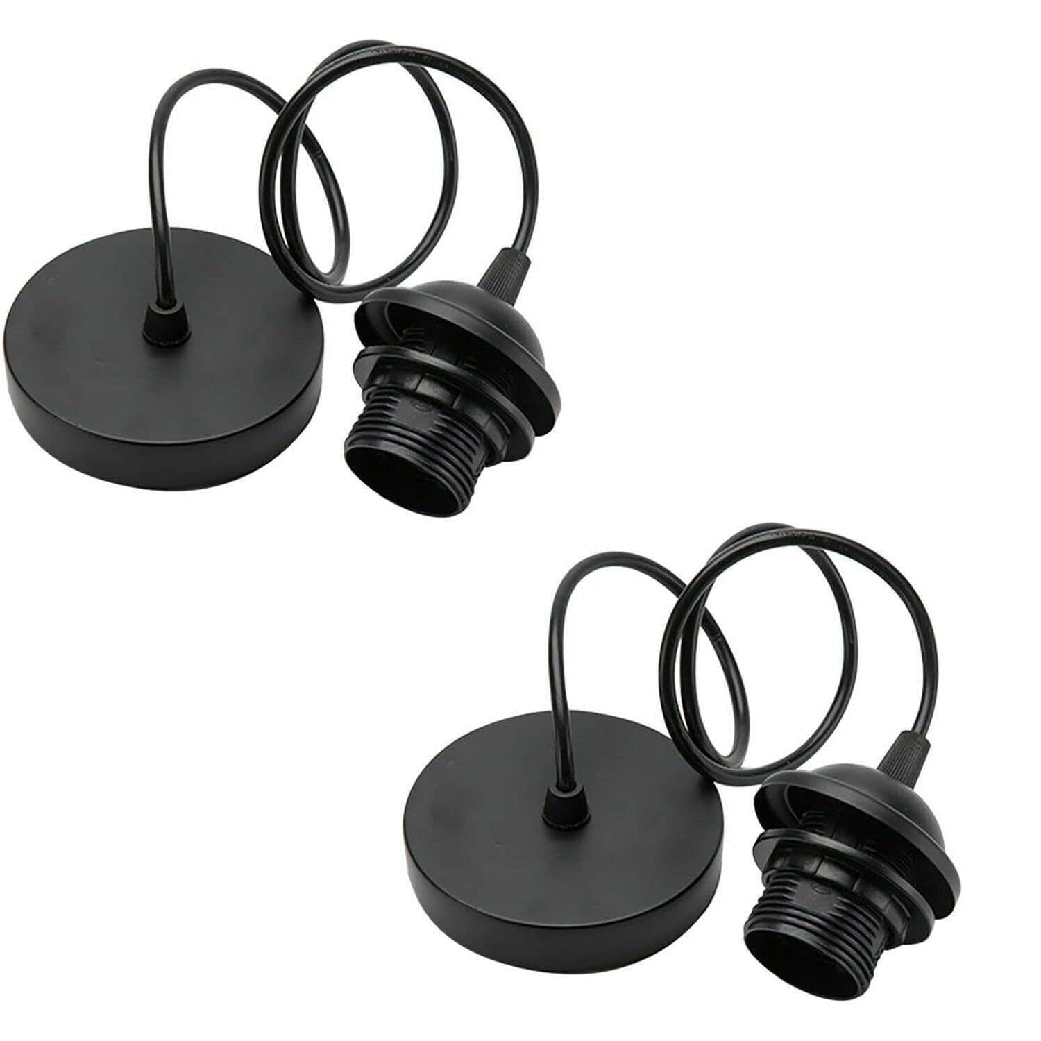 LEDSone Black Pendant Light Kit with Adjustable Cord - Pack of 2