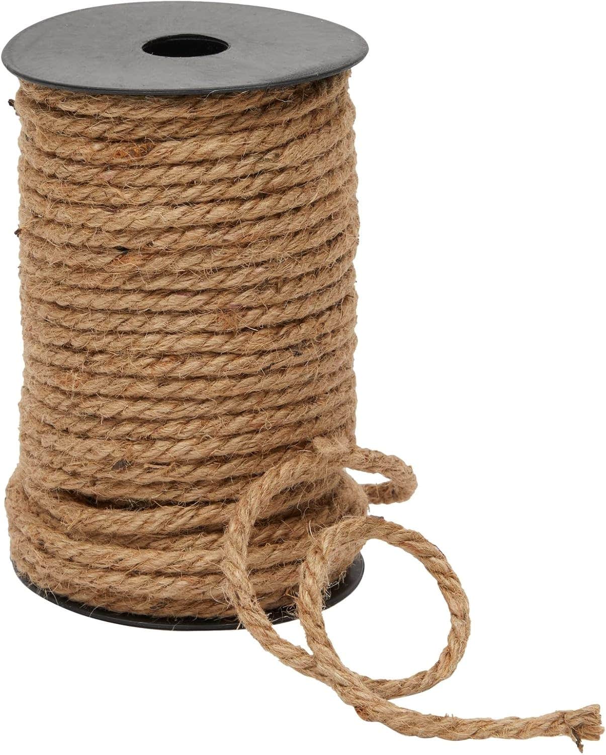 Bright Creations 100ft 5mm Thick Jute Twine Rope for Crafts and Gift Wrapping - Brown