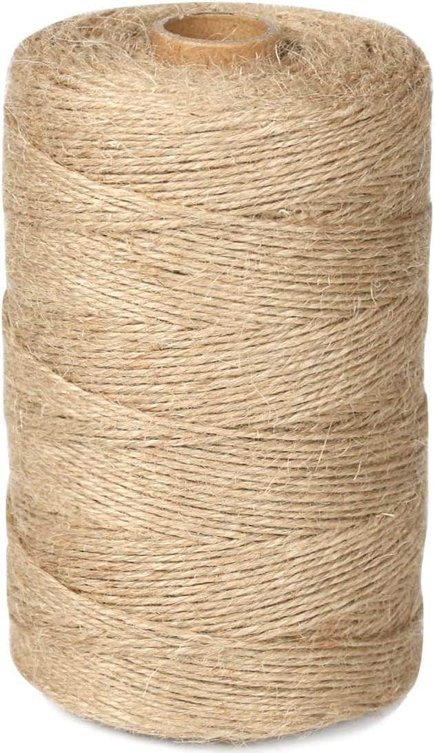 PH PERKHOMY 1100FT Natural Jute Twine String 2mm 3ply Craft Gardening Wedding Bulk