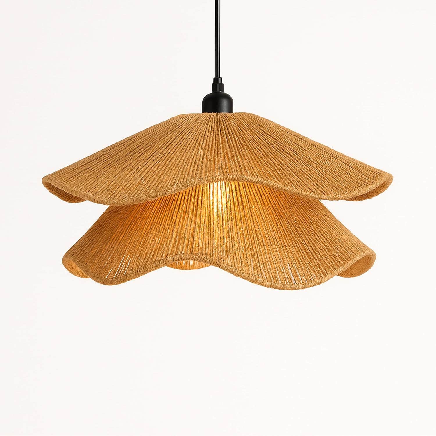Modern Mashkah Lighting 2-Light Brown Ceiling Fixture - Generic Brand