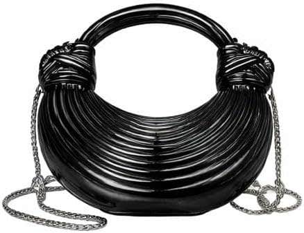 Metallic Red Crossbody Bag with Gold Chain | Stylish Fashion Design