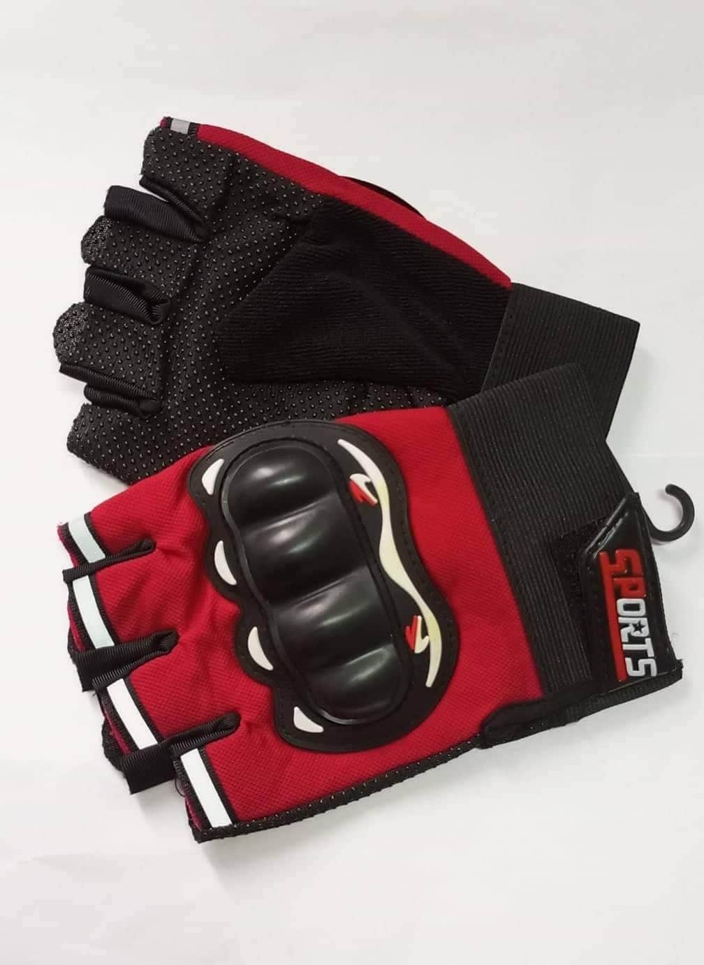Red Polyester Text Hand & Wrist Braces by Generic - Joanti Included