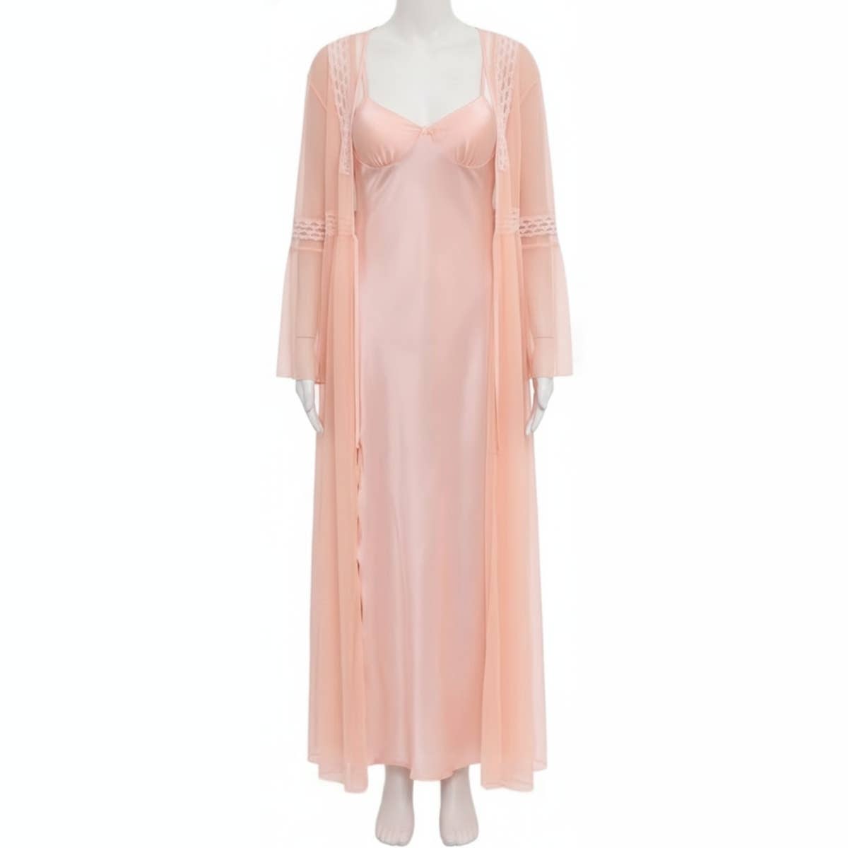 Bridal Satin Set - Gamal Sons, Satin & Lace, 2-Piece, Luxury