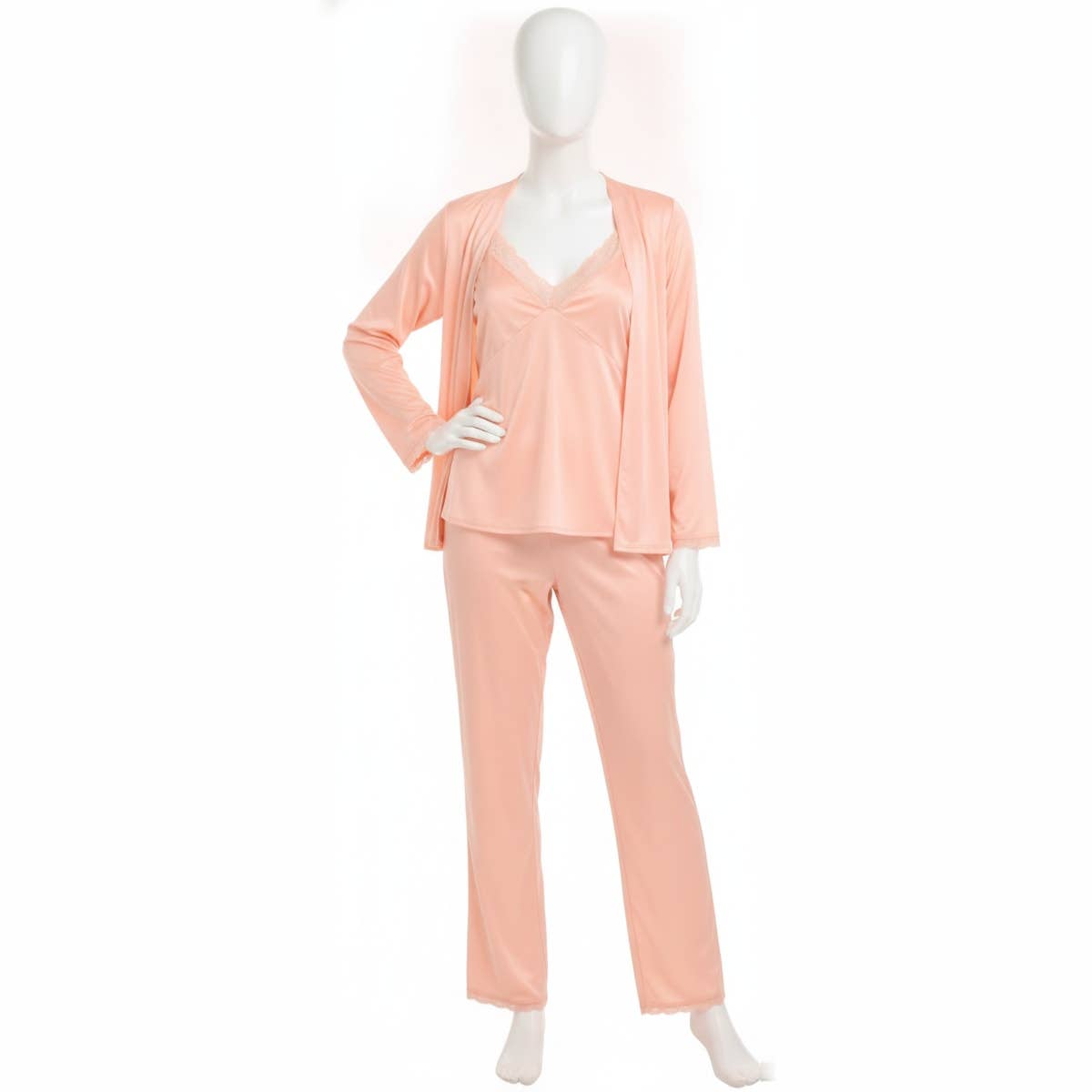 Women's Lingerie Set - Gamal Sons, Chiffon & Satin & Lace, Size Small, 2-Piece