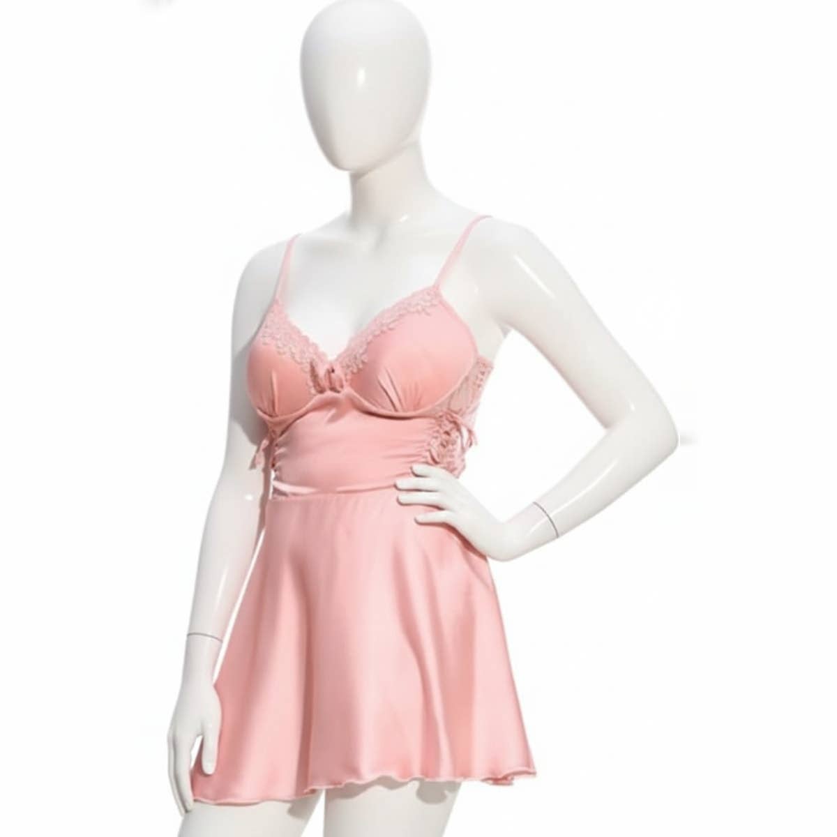Women's Nightgown - Gamal Sons, Side Slit, V-Neck