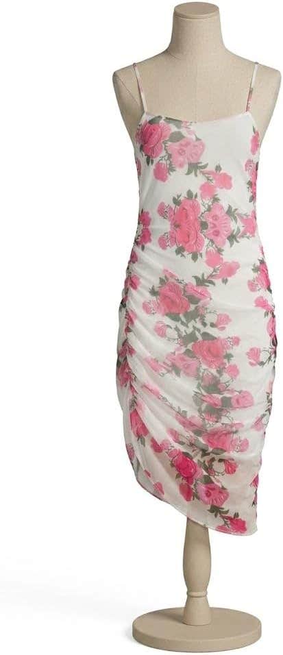 Women's Nightgown, Boys' Beauty, Model GS-158-51632 - White and Fuchsia