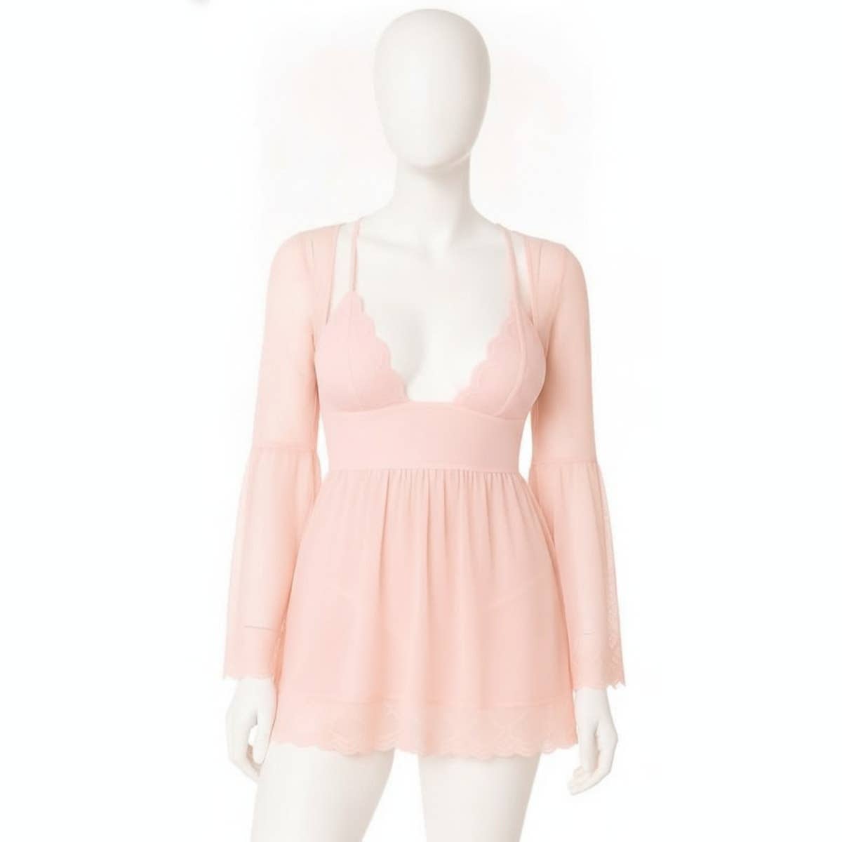 Women's Nightgown, Boys' Beauty, Model GS-826-51250 - Pink