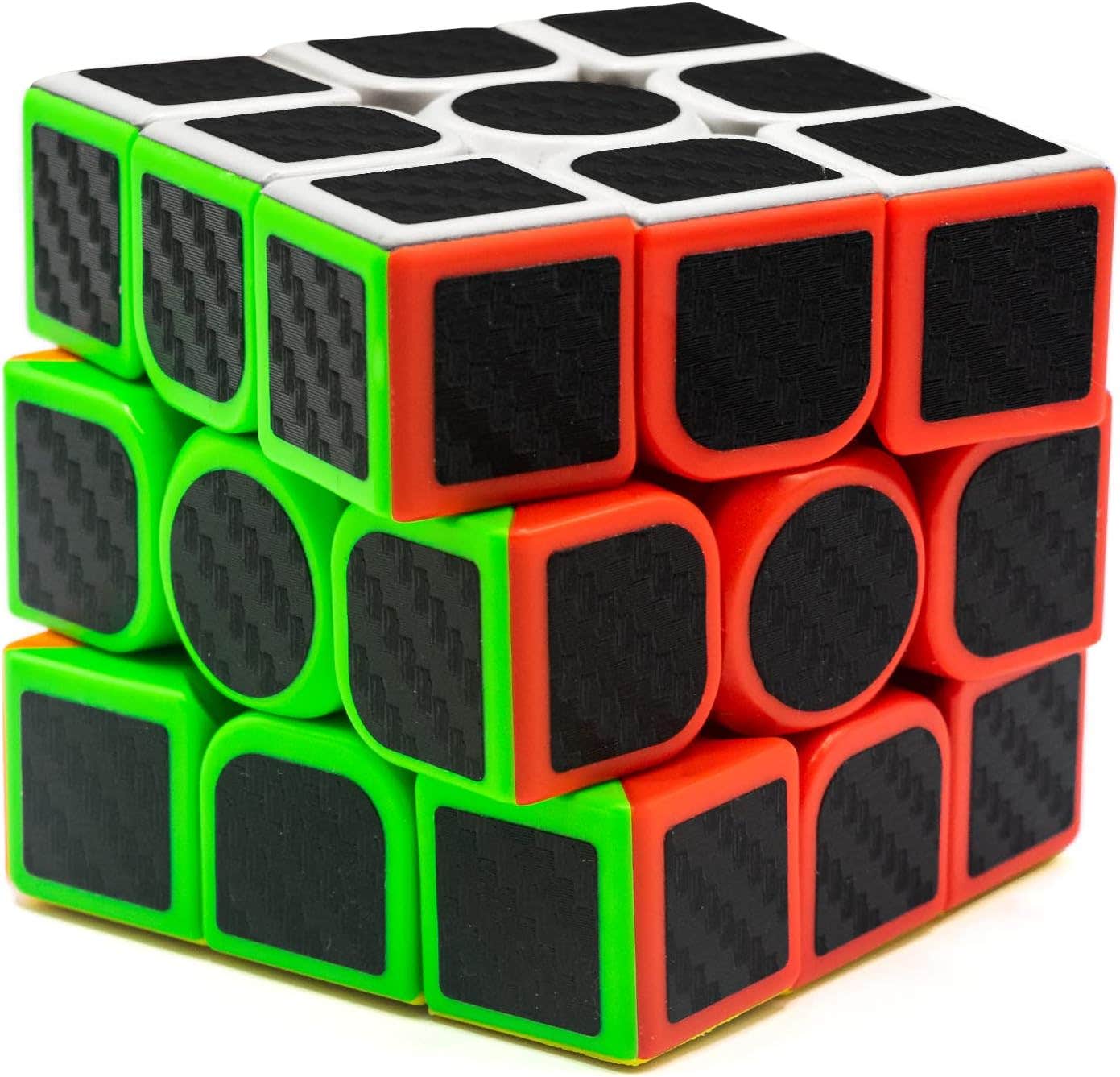 Chacharas For Sale Carbon Fiber Speed Cube 3x3 - Black - Moyu Cobra - Agility Puzzle