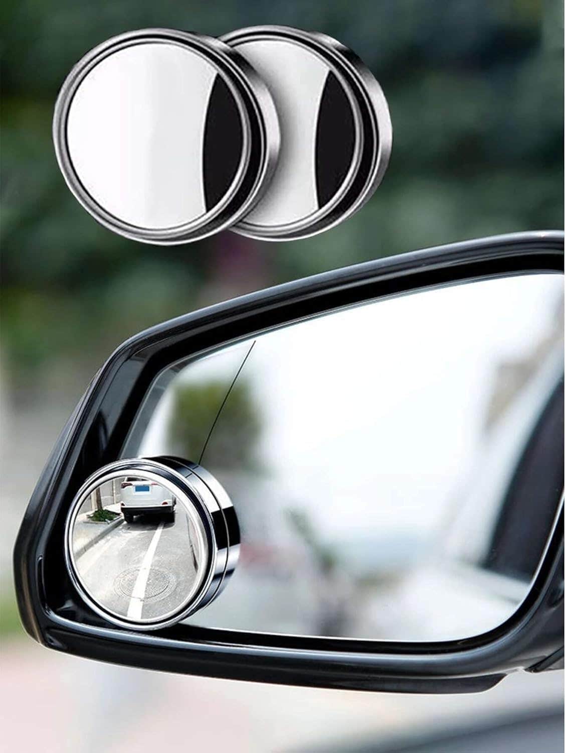 Agabani HD Glass Convex Blind Spot Mirrors for Cars/Trucks/Vans - Pack of 2