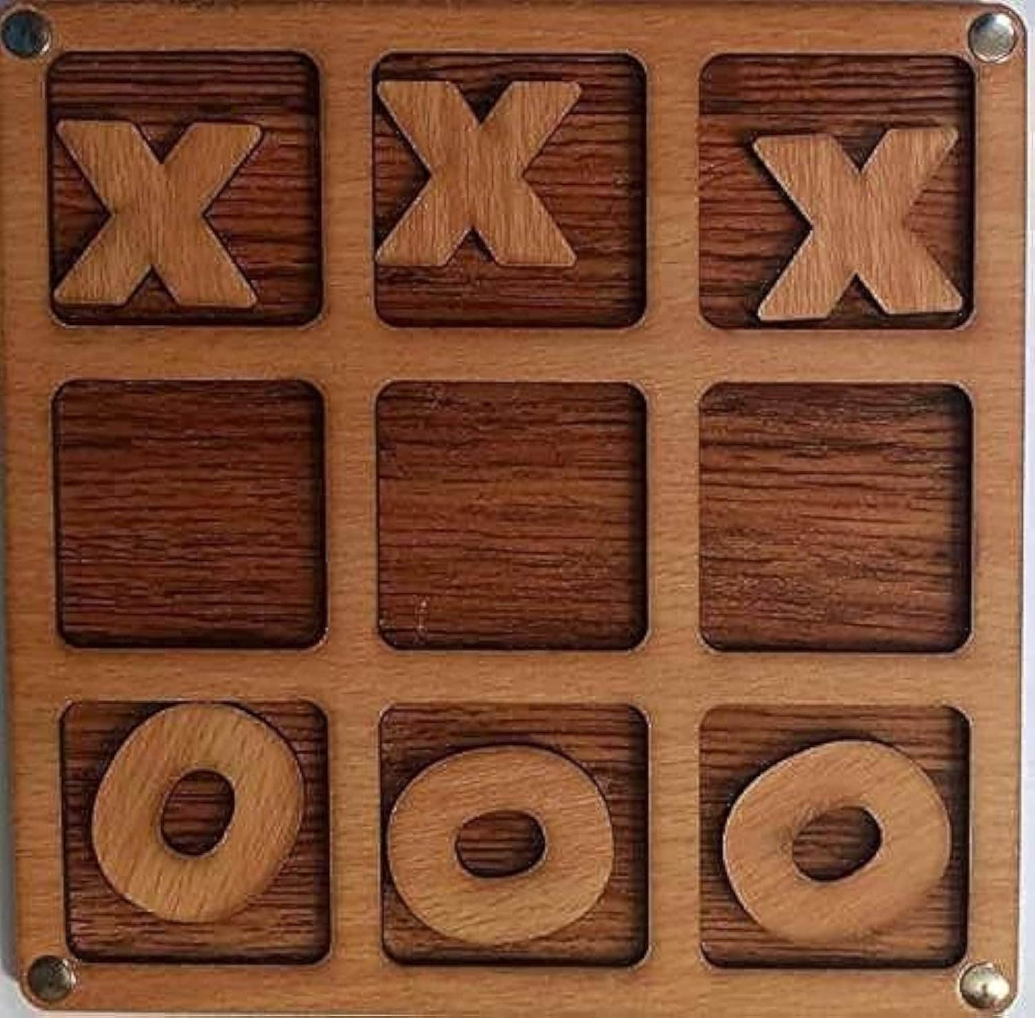 Wooden Xs and Os Tabletop Game Toy - App Assisted Games - Ages 4+