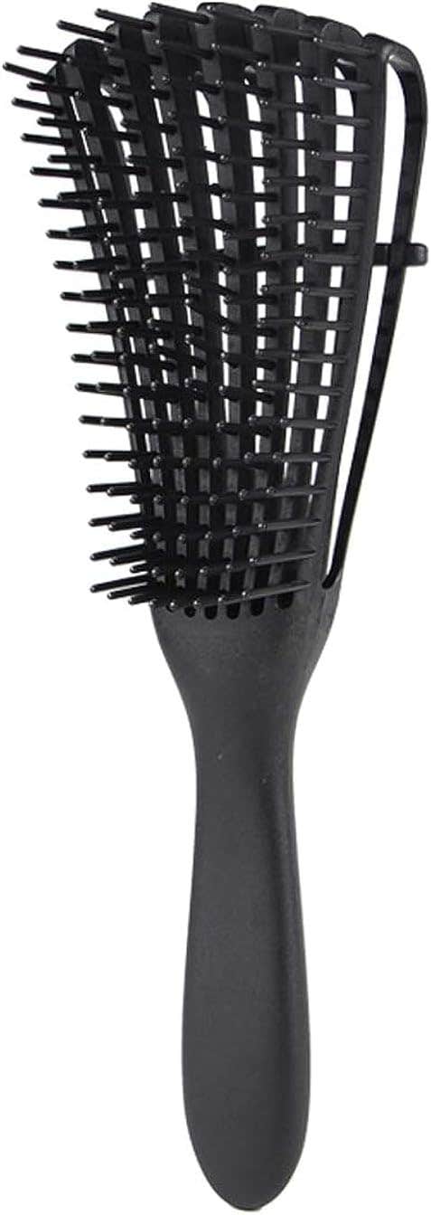 Hair Detangler Brush Natural Wet Detangling Brush for Kinky Curly Hair, (Random Color)